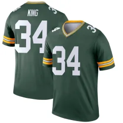 Green Bay Packers Men's Legend Green Jersey (34 Kalen King)