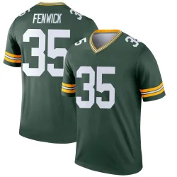 Green Bay Packers Men's Legend Green Jersey (35 Deshaun Fenwick)