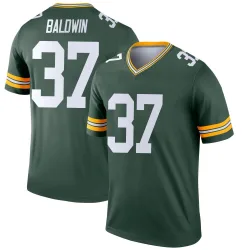 Green Bay Packers Men's Legend Green Jersey (37 Johnathan Baldwin)