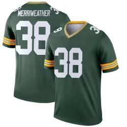Green Bay Packers Men's Legend Green Jersey (38 Ellis Merriweather)
