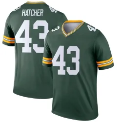 Green Bay Packers Men's Legend Green Jersey (43 Broughton Hatcher)