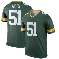 Green Bay Packers Men's Legend Green Jersey (51 Jeremiah Martin)