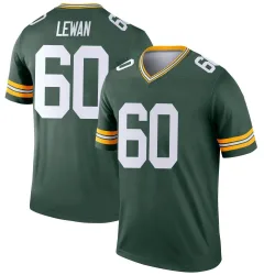 Green Bay Packers Men's Legend Green Jersey (60 Jason Lewan)