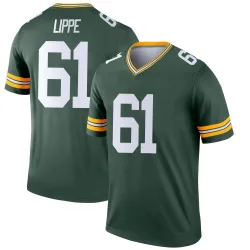 Green Bay Packers Men's Legend Green Jersey (61 J.J. Lippe)