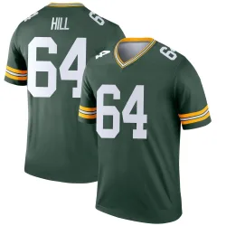 Green Bay Packers Men's Legend Green Jersey (64 Trey Hill)