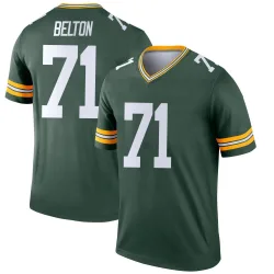 Green Bay Packers Men's Legend Green Jersey (71 Anthony Belton)
