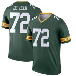 Green Bay Packers Men's Legend Green Jersey (72 Gerhard de Beer)