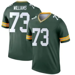 Green Bay Packers Men's Legend Green Jersey (73 John Williams)