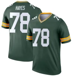 Green Bay Packers Men's Legend Green Jersey (78 Marquis Hayes)