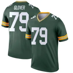 Green Bay Packers Men's Legend Green Jersey (79 Travis Glover)