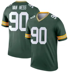 Green Bay Packers Men's Legend Green Jersey (90 Lukas Van Ness)