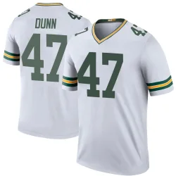 Green Bay Packers Men's Legend White Color Rush Jersey (47 Isaiah Dunn)