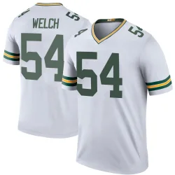 Green Bay Packers Men's Legend White Color Rush Jersey (54 Kristian Welch)