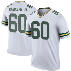 Green Bay Packers Men's Legend White Color Rush Jersey (60 Keith Randolph Jr.)