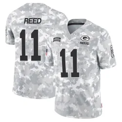 Green Bay Packers Men's Limited Arctic Camo 2024 Salute to Service Jersey (11 Jayden Reed)