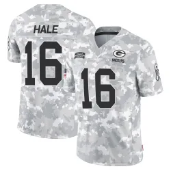 Green Bay Packers Men's Limited Arctic Camo 2024 Salute to Service Jersey (16 Alex Hale)