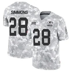 Green Bay Packers Men's Limited Arctic Camo 2024 Salute to Service Jersey (28 Isaiah Simmons)