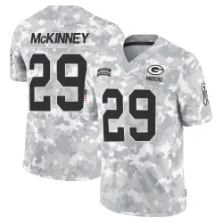 Green Bay Packers Men's Limited Arctic Camo 2024 Salute to Service Jersey (29 Xavier McKinney)