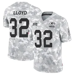 Green Bay Packers Men's Limited Arctic Camo 2024 Salute to Service Jersey (32 MarShawn Lloyd)