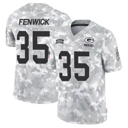 Green Bay Packers Men's Limited Arctic Camo 2024 Salute to Service Jersey (35 Deshaun Fenwick)