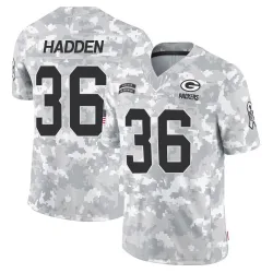 Green Bay Packers Men's Limited Arctic Camo 2024 Salute to Service Jersey (36 Kamal Hadden)
