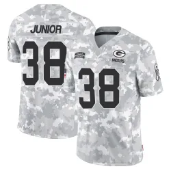 Green Bay Packers Men's Limited Arctic Camo 2024 Salute to Service Jersey (38 Gregory Junior)