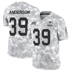 Green Bay Packers Men's Limited Arctic Camo 2024 Salute to Service Jersey (39 Zayne Anderson)