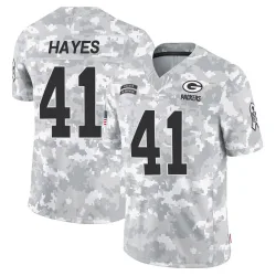 Green Bay Packers Men's Limited Arctic Camo 2024 Salute to Service Jersey (41 Kaleb Hayes)