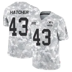 Green Bay Packers Men's Limited Arctic Camo 2024 Salute to Service Jersey (43 Broughton Hatcher)