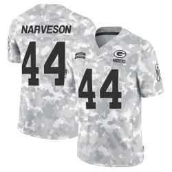 Green Bay Packers Men's Limited Arctic Camo 2024 Salute to Service Jersey (44 Brayden Narveson)