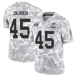 Green Bay Packers Men's Limited Arctic Camo 2024 Salute to Service Jersey (45 Collin Oliver)
