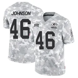 Green Bay Packers Men's Limited Arctic Camo 2024 Salute to Service Jersey (46 Amar Johnson)