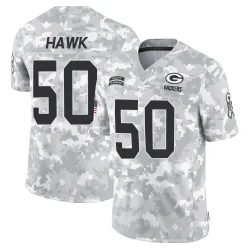 Green Bay Packers Men's Limited Arctic Camo 2024 Salute to Service Jersey (50 A.J. Hawk)