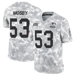 Green Bay Packers Men's Limited Arctic Camo 2024 Salute to Service Jersey (53 Arron Mosby)
