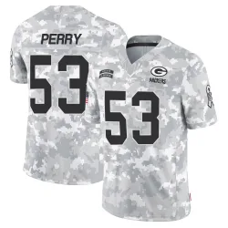 Green Bay Packers Men's Limited Arctic Camo 2024 Salute to Service Jersey (53 Nick Perry)