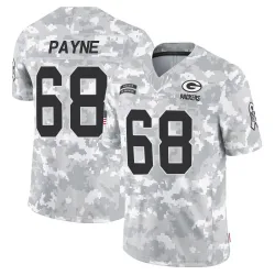 Green Bay Packers Men's Limited Arctic Camo 2024 Salute to Service Jersey (68 Leonard Payne)