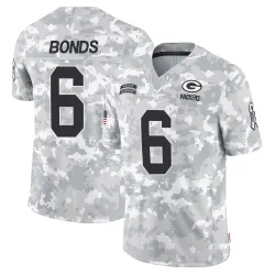 Green Bay Packers Men's Limited Arctic Camo 2024 Salute to Service Jersey (6 Jadakis Bonds)