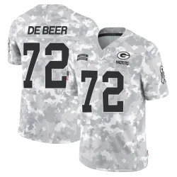 Green Bay Packers Men's Limited Arctic Camo 2024 Salute to Service Jersey (72 Gerhard de Beer)