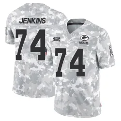 Green Bay Packers Men's Limited Arctic Camo 2024 Salute to Service Jersey (74 Elgton Jenkins)