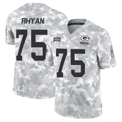 Green Bay Packers Men's Limited Arctic Camo 2024 Salute to Service Jersey (75 Sean Rhyan)