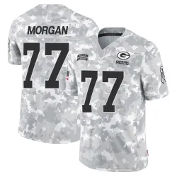Green Bay Packers Men's Limited Arctic Camo 2024 Salute to Service Jersey (77 Jordan Morgan)