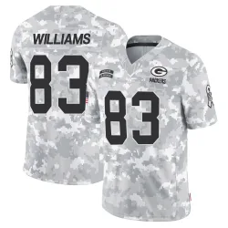 Green Bay Packers Men's Limited Arctic Camo 2024 Salute to Service Jersey (83 Savion Williams)