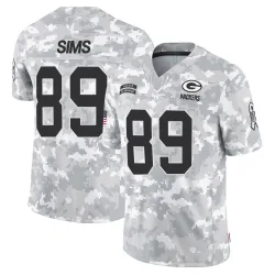 Green Bay Packers Men's Limited Arctic Camo 2024 Salute to Service Jersey (89 Ben Sims)