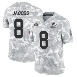 Green Bay Packers Men's Limited Arctic Camo 2024 Salute to Service Jersey (8 Josh Jacobs)