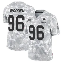 Green Bay Packers Men's Limited Arctic Camo 2024 Salute to Service Jersey (96 Colby Wooden)