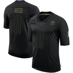 Green Bay Packers Men's Limited Black 2020 Salute To Service Jersey (11 Jayden Reed)