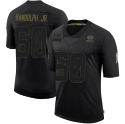 Green Bay Packers Men's Limited Black 2020 Salute To Service Jersey (60 Keith Randolph Jr.)