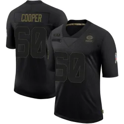 Green Bay Packers Men's Limited Black 2020 Salute To Service Jersey (60 Tyler Cooper)