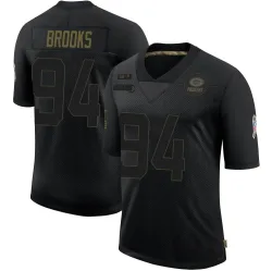 Green Bay Packers Men's Limited Black 2020 Salute To Service Jersey (94 Karl Brooks)