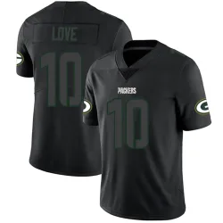 Green Bay Packers Men's Limited Black Impact Jersey (10 Jordan Love)